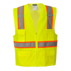 PORTWEST® Jackson Contrast Hi-Vis Vest US372