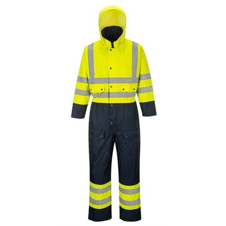 PORTWEST® HIGH-VIZ Contrast Coverall Lined S485