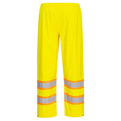 PORTWEST® HI-VIS CONTRAST TAPE RAIN PANTS H447
