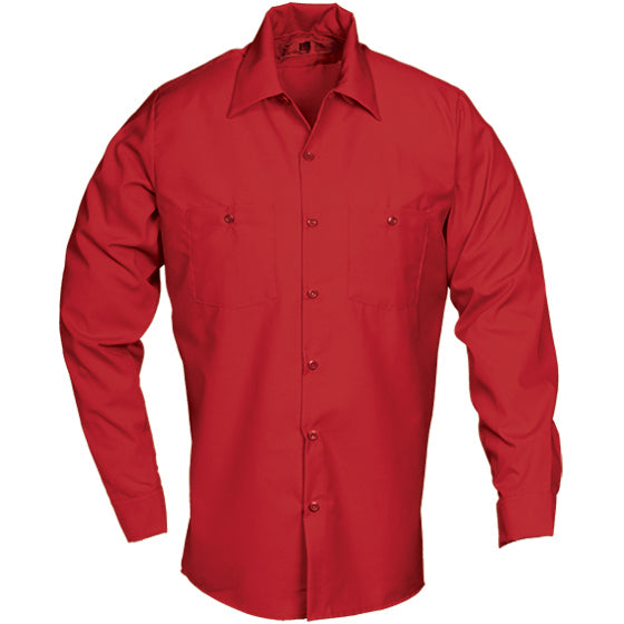 WORK SHIRT LONG SLEEVE RED LS224