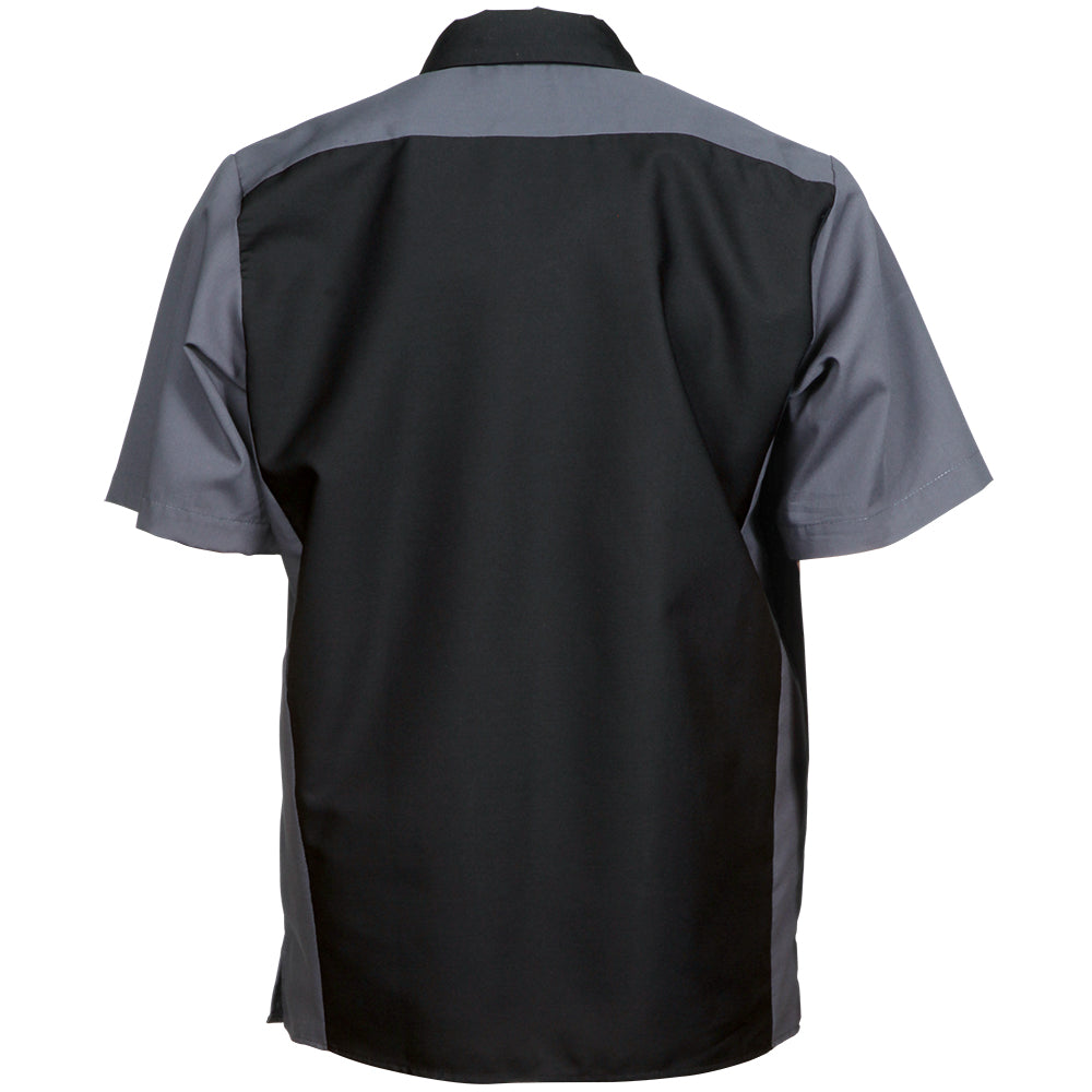 REED 2 TONE BLACK/CHARCOAL WORK SHIRT SYSSBC