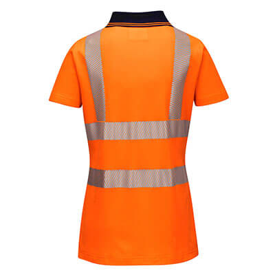 Womans HI VIZ ORANGE POLO SHIRT CLOSE OUT PRICING