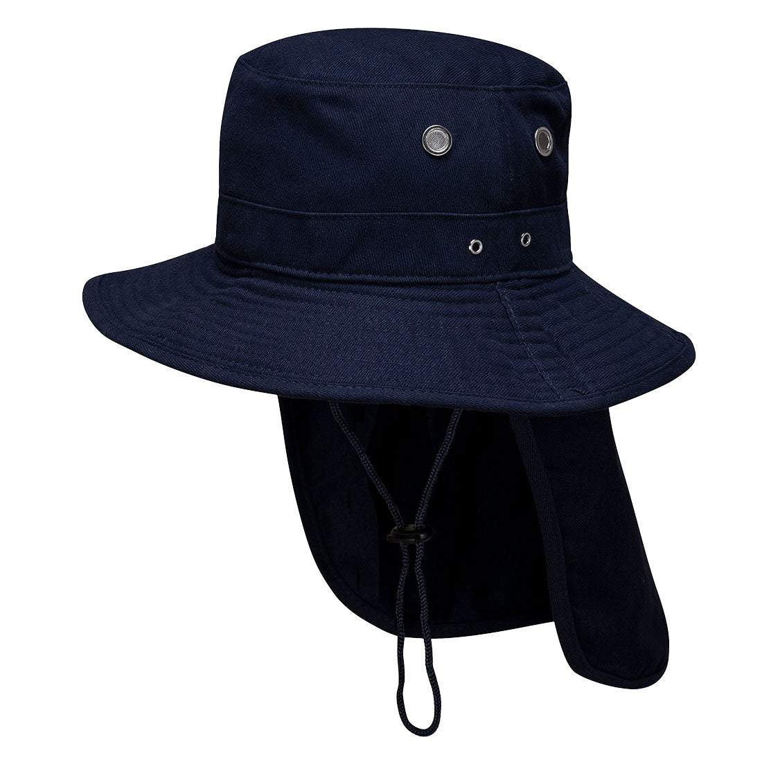 PORTWEST® Wide Brim Hat w/ Legionnaires Flap MC601