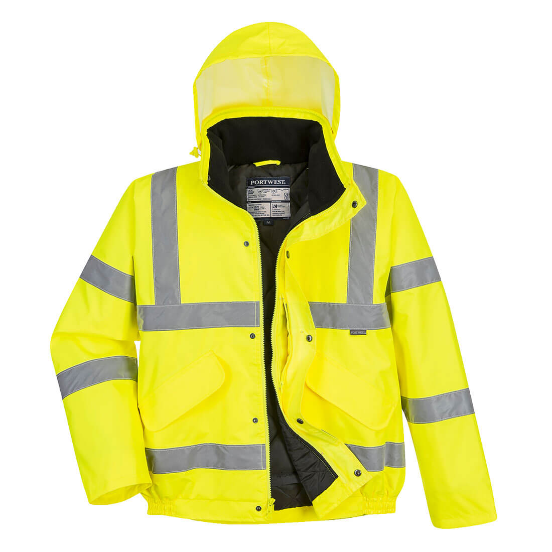 PORTWEST® HI VIS WATERPROOF WINTER JACKET CLASS 3 US463