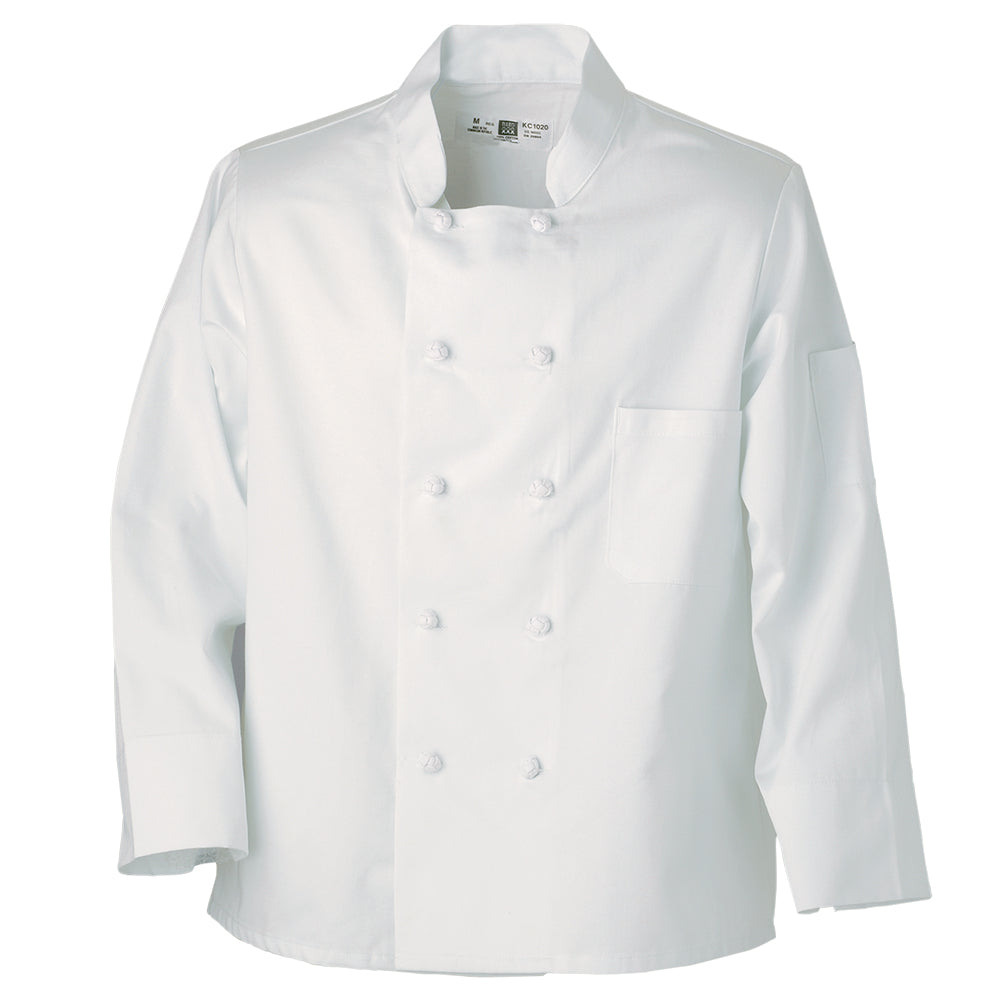 REED Chef Coat White with 10 Knot Buttons KC2020