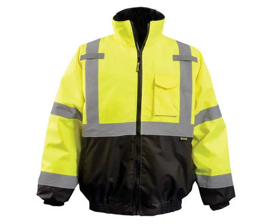 2 n 1 BLACK BOTTOM QUILTED ZIP OUT LINER BOMBER JACKET 350-JB