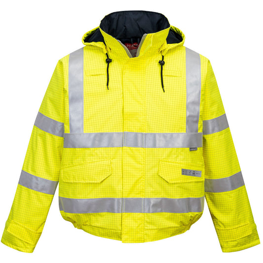 PORTWEST® BIZFLAME RAIN HI-VIZ ANTI-STATIC FR BOMBER JACKET US773