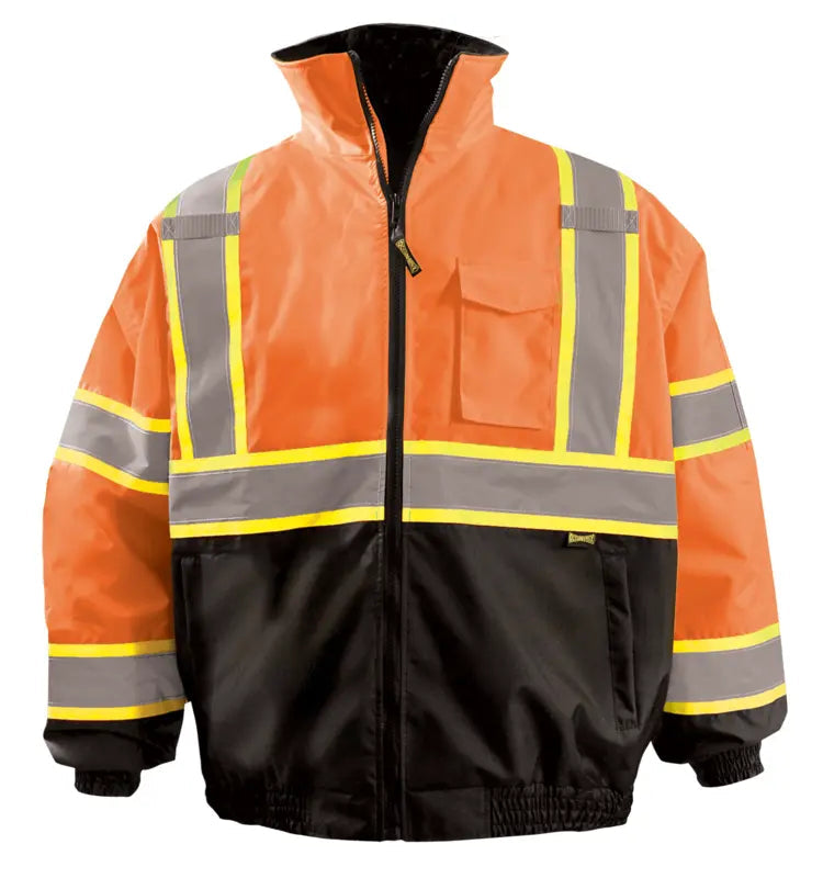 2 n 1 BLACK BOTTOM X-BACK QUILTED BOBMER JACKET 350-B2X