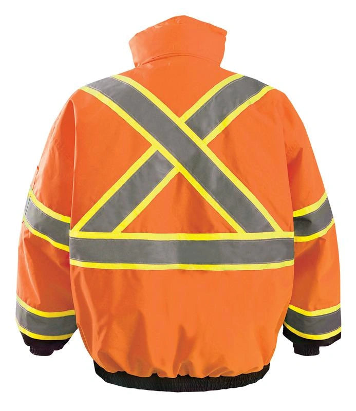 2 n 1 BLACK BOTTOM X-BACK QUILTED BOBMER JACKET 350-B2X