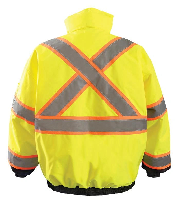 2 n 1 BLACK BOTTOM X-BACK QUILTED BOBMER JACKET 350-B2X