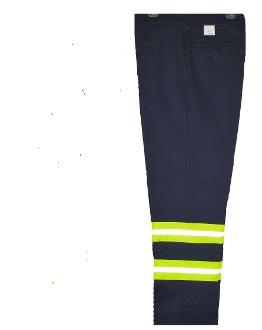 REEDFLEX® Enhanced Visibility Cargo Work Pants NAVY w/Yellow Stripe 941PLL2