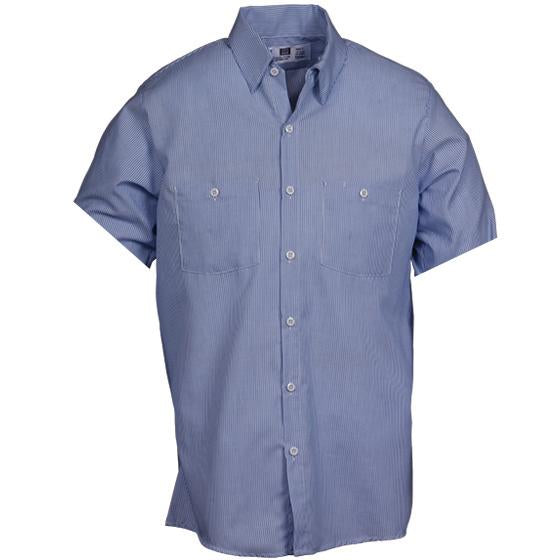 Reed SoftTouch Indurstrial Work Shirt Blue/White Oxford 371