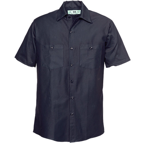 REED 100%  COTTON SHORT SLEEVE WORK MIDNIGHT NAVY 521