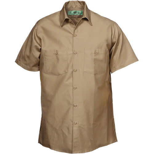 REED 100%  COTTON SHORT SLEEVE WORK KHAKI 588