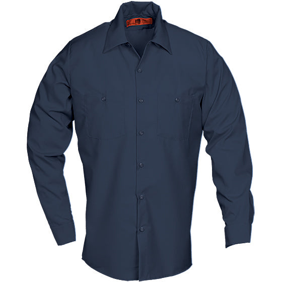 WORK SHIRT LONG SLEEVE NAVY LS6221