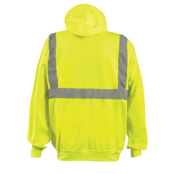 SWEATSHIRT YELLOW HOODED ZIP UP CLASS 2 SWTLHZ