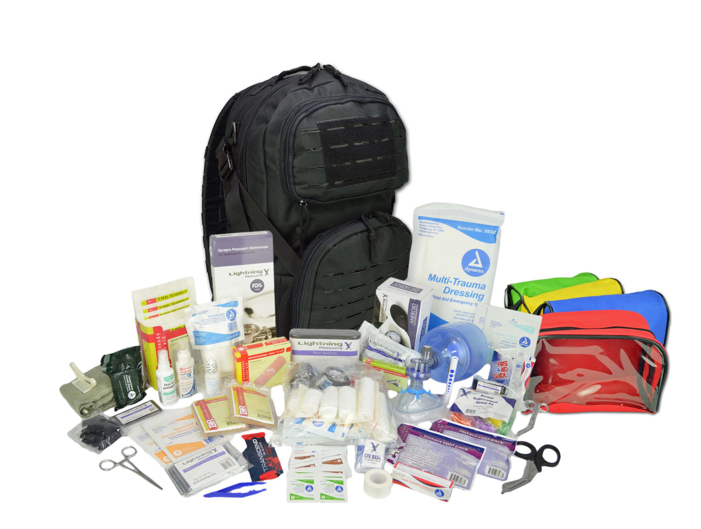 MEDIC BACKPACK WITH POUCHES TRAUMA/BLEED KITS MB45-SKM