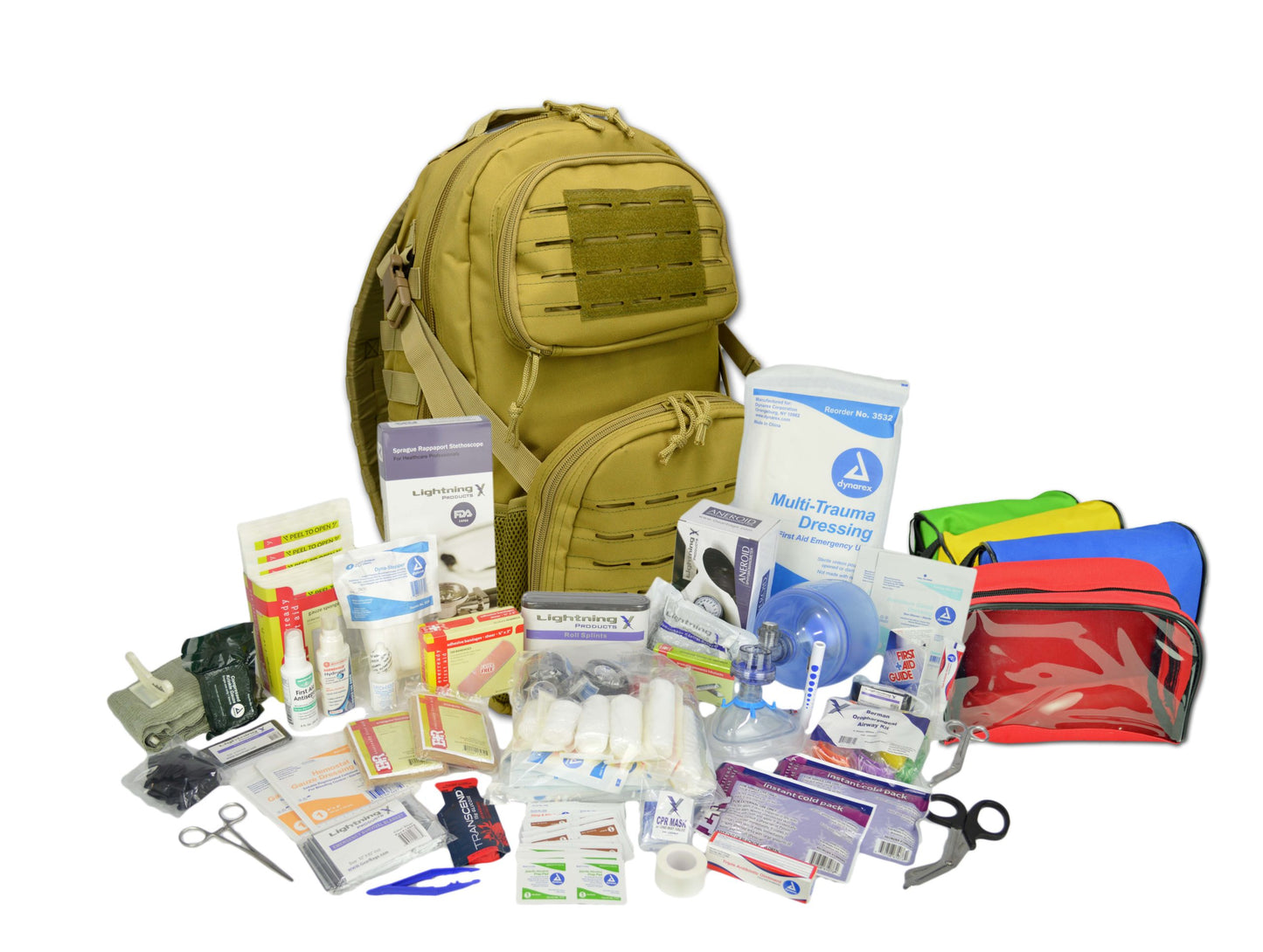 MEDIC BACKPACK WITH POUCHES TRAUMA/BLEED KITS MB45-SKM