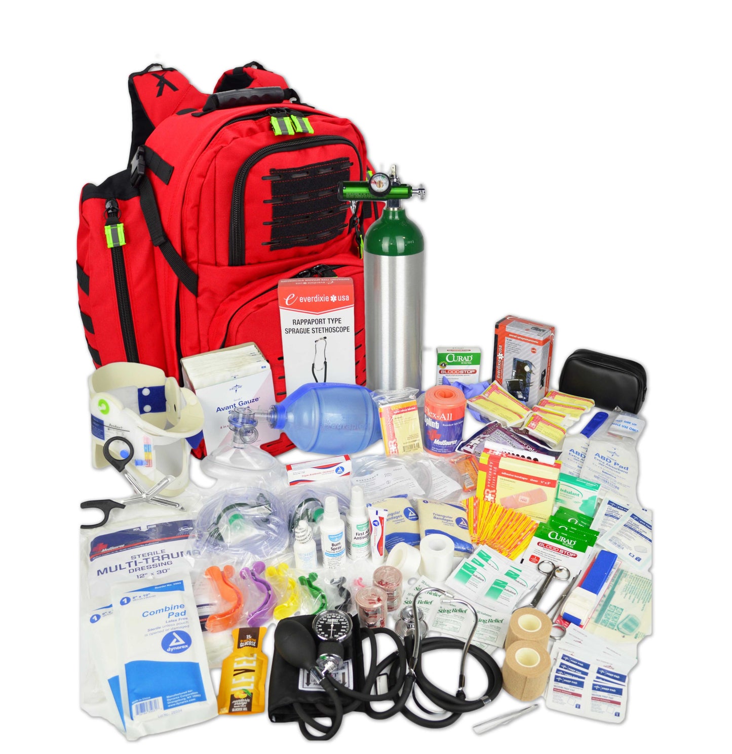 TAC/MED ALS OXYGEN TRAUMA BACKPACK W/02 BOTTLE & KIT D  MB60R-SKD