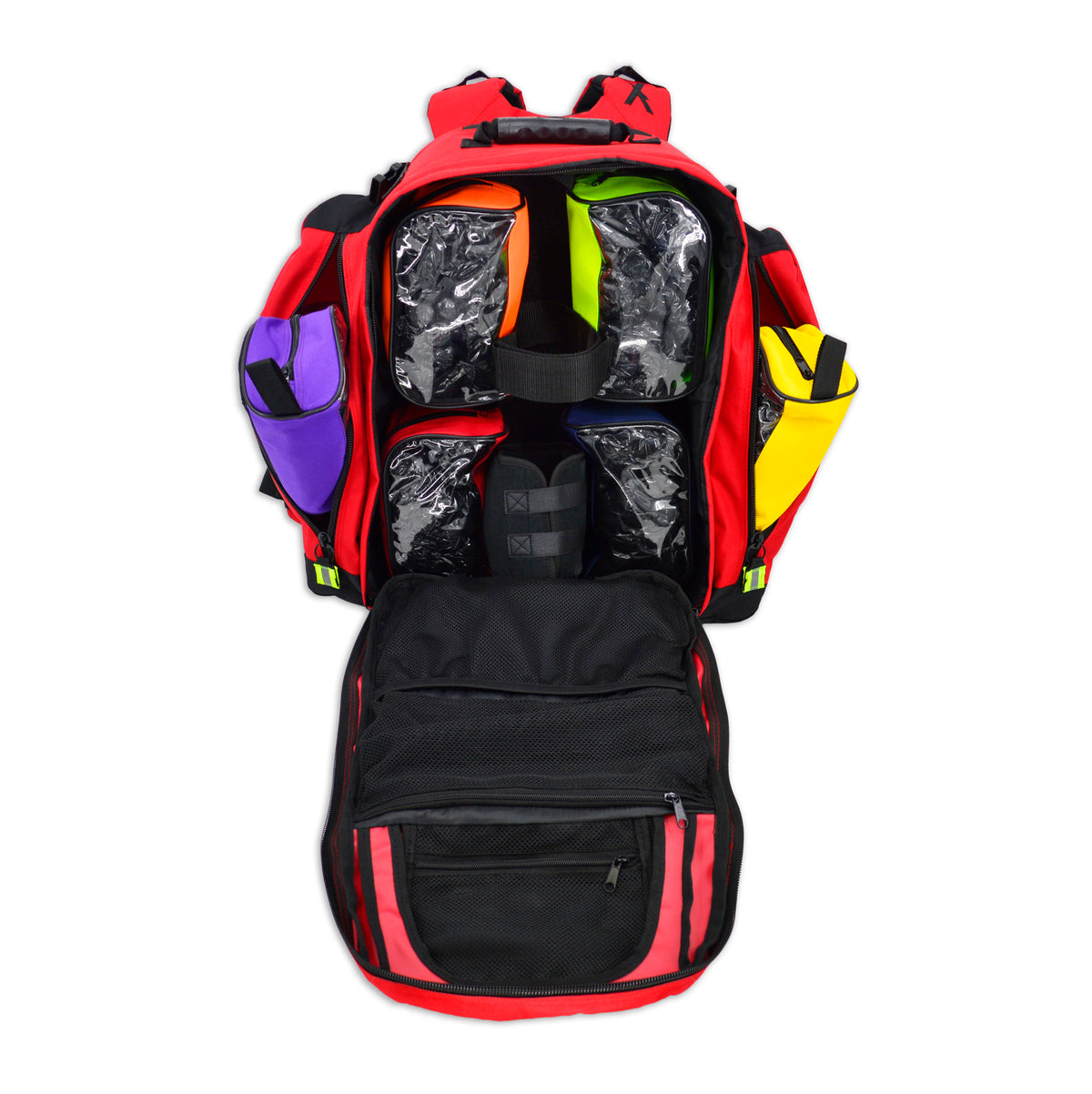 Med Escreen Backpack TAC/MED ALS OXYGEN TRAUMA BACKPACK W/MODULAR POUCH SYSTEM LXMB60-R ...