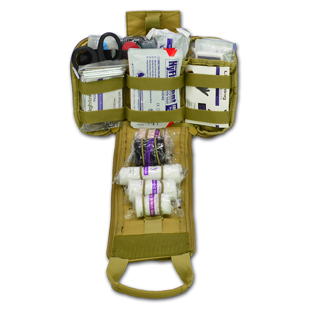 MOLLE POUCH WITH GUNSHOT & TRAUMA FILL KIT PB35-SKW