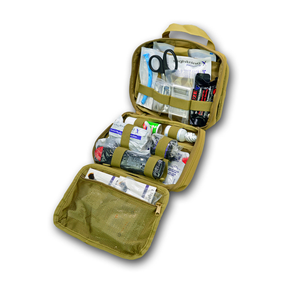 PATROL OFFICERS MOLLE TRAUMA KIT IFAK POUCH HEADREST PB50-SKL