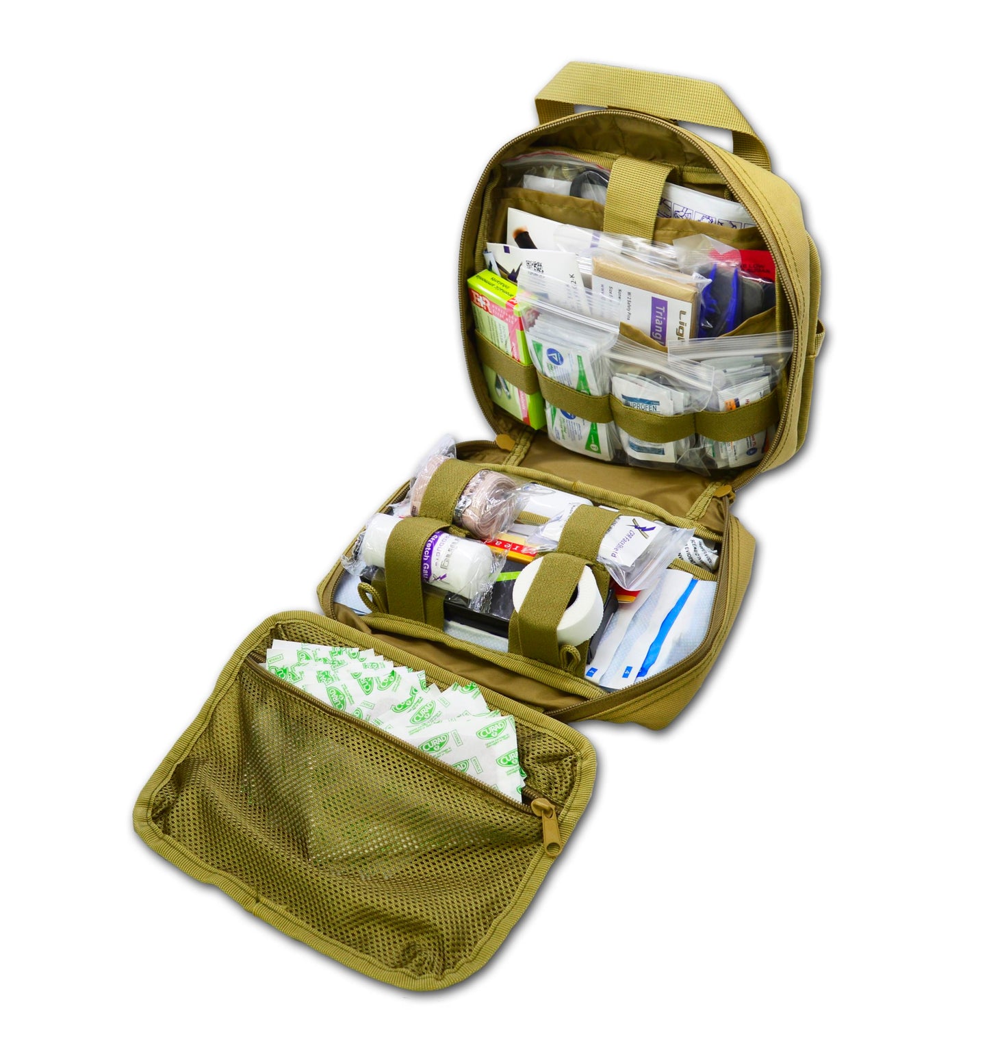 VEHICLE FIRST AID KIT RIP AWARY MOLLE POOUCH SMK-V FILL KIT  PB50-SKV