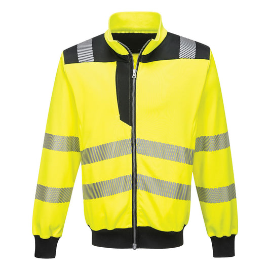 PORTWEST® HI-VIZ ZIPPERED SWEATSHIRT PW370