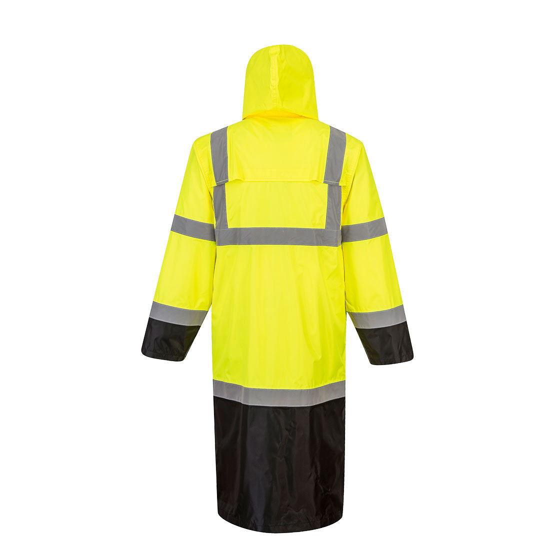 PORTWEST® HI-VIZ CLASSIC RAIN COAT W/BLACK UH446