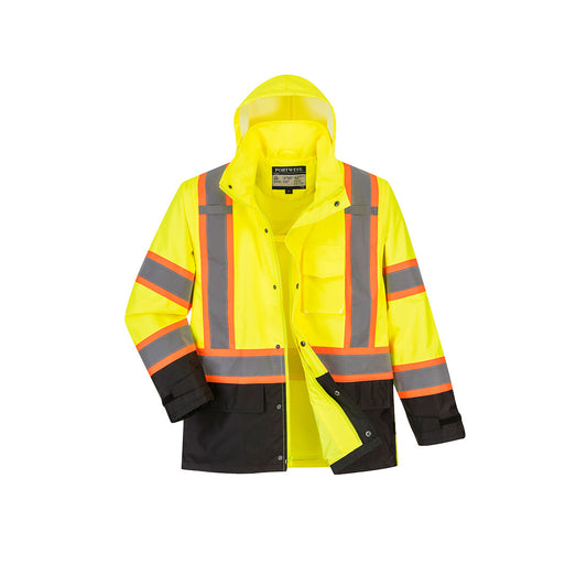 PORTWET® HI VIZ CONTRAST TAPE RAIN JACKET US361