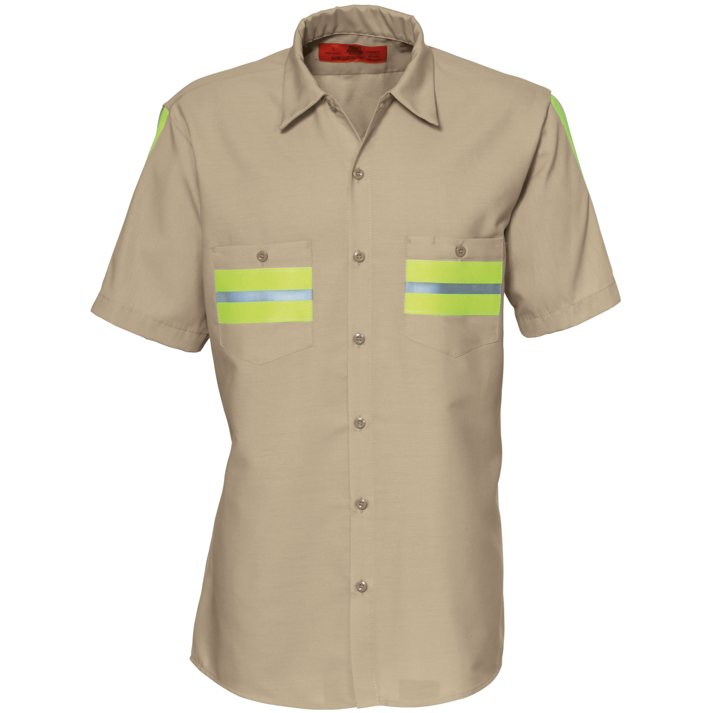 REED ENHANCED  VISIBILITY SHORT SLEEVE TAN W/YELLOW 639WM