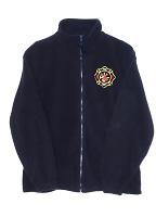 NAVY FLEECE JACKET EMBROIDRED WITH MALTESE CROSS UF205FF