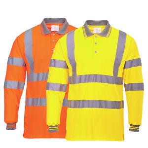 PORTWEST® HI-VIS Long Sleeve Polo CLASS 3 S277