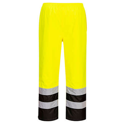 PORTWEST® HI-VIS LINED RAIN PANTS S598