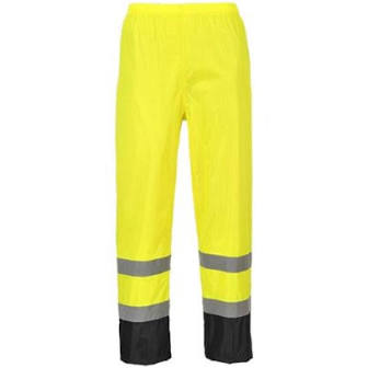 PORTWEST® CLASSIC HI VIS REFLECTIVE RAIN PANTS H444