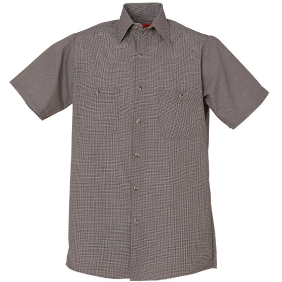 REED SOFT TOUCH MICRO CHECK WORK SHIRT SHORT SLEEVE 689