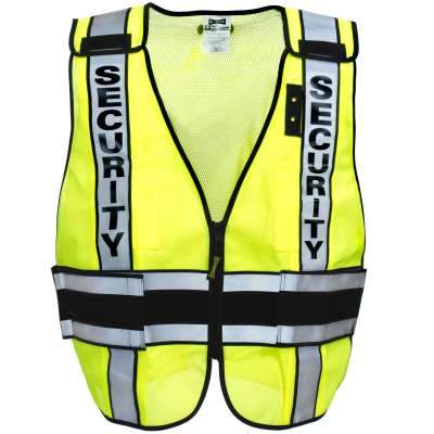 Solid front/mesh back VEST DOR treated SECURITY LUX-DPSSE-DOR