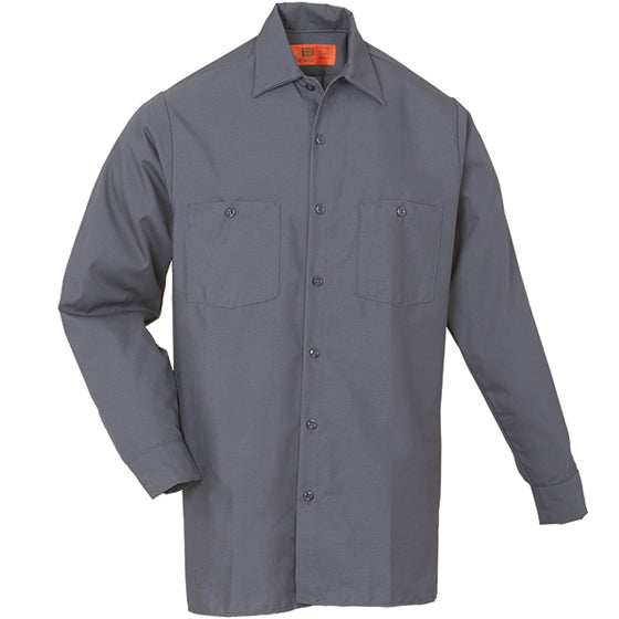 WORK SHIRT LONG SLEEVE CHARCOAL LS6254