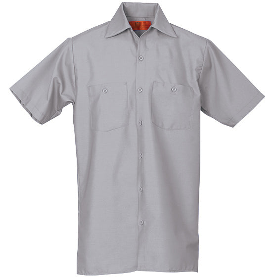 WORK SHIRT SHORT SLEEVE LIGHT GREY SS634