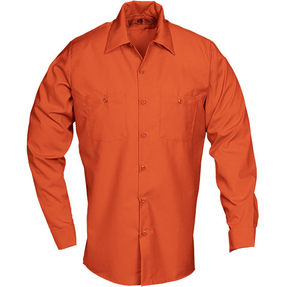 WORK SHIRT LONG SLEEVE ORANGE LS226