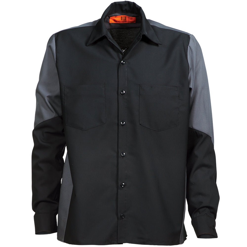 REED 2 TONE BLACK/CHARCOAL WORK SHIRT SYLSBC