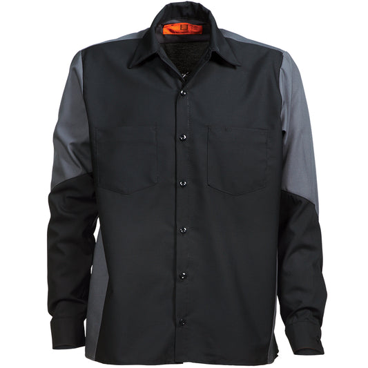 REED 2 TONE BLACK/CHARCOAL WORK SHIRT SYLSBC