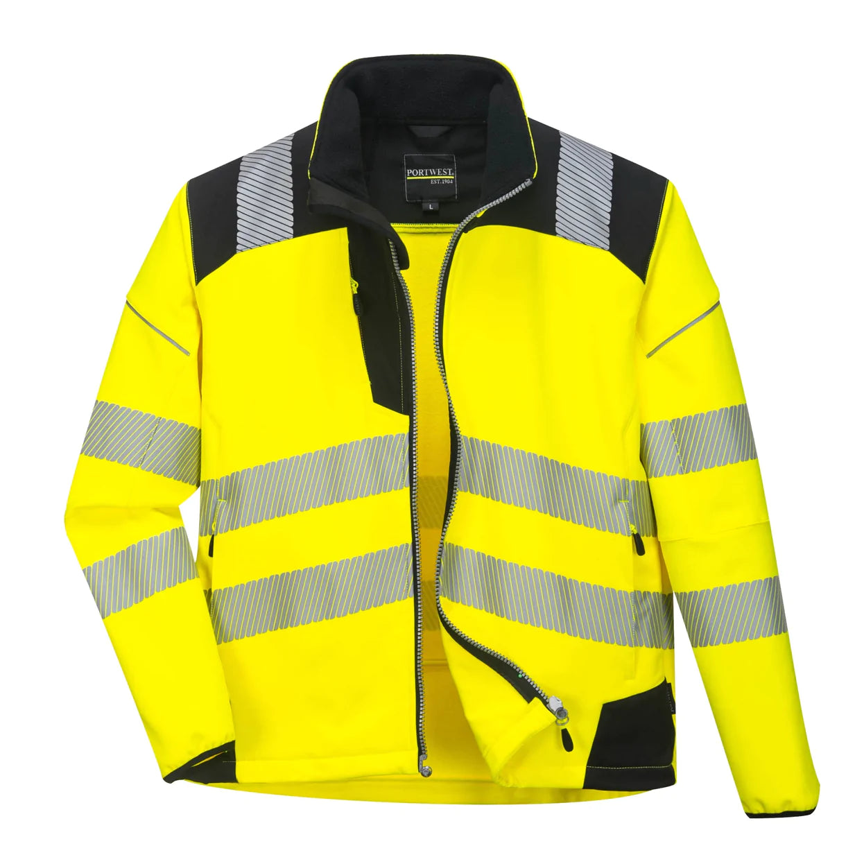 Portwest Hi Vis Soft Shell Rain Jacket T402